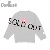 【送料無料】Deviluse デビルユース Prickly Flower Knit Crewneck CHARCOAL