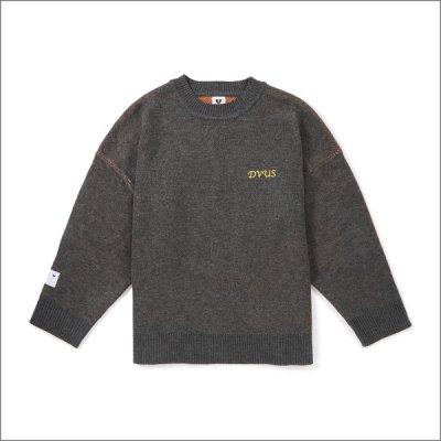 画像2: 【送料無料】Deviluse デビルユース Prickly Flower Knit Crewneck CHARCOAL