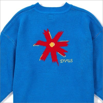 画像4: 【送料無料】Deviluse デビルユース Prickly Flower Knit Crewneck BLUE