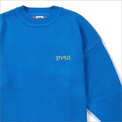 画像5: 【送料無料】Deviluse デビルユース Prickly Flower Knit Crewneck BLUE