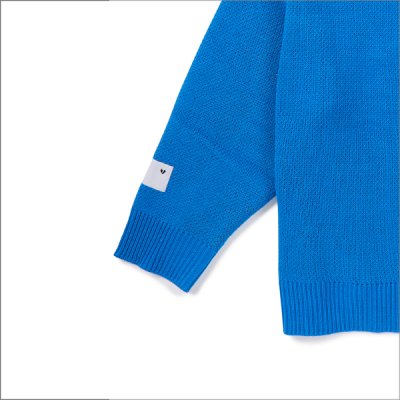 画像6: 【送料無料】Deviluse デビルユース Prickly Flower Knit Crewneck BLUE