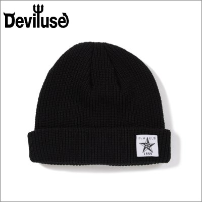 画像1: Deviluse デビルユース Nautical Star ビーニー BLACK