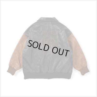 画像2: 【送料無料】Deviluse デビルユース Varsity JKT BLACK/BROWN