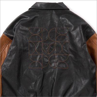 画像5: 【送料無料】Deviluse デビルユース Varsity JKT BLACK/BROWN