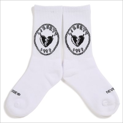 画像2: Deviluse デビルユース Liberty Socks WHITE