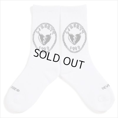 画像2: Deviluse デビルユース Liberty Socks WHITE