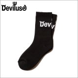 Deviluse デビルユース Logo Socks BLACK