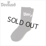 Deviluse デビルユース Logo Socks BLACK