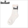 Deviluse デビルユース Logo Socks NATURAL
