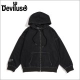 【送料無料】Deviluse デビルユース Denim ZIPパーカー BLACK