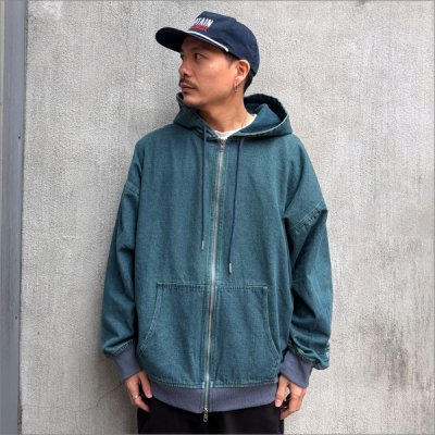 画像3: 【送料無料】Deviluse デビルユース Denim ZIPパーカー INDIGO