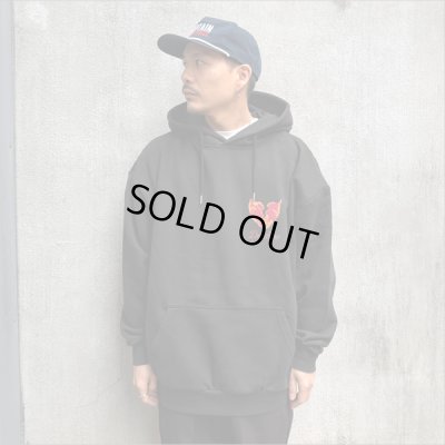 画像3: 【送料無料】Deviluse デビルユース Flame Heart P/Oパーカー BLACK