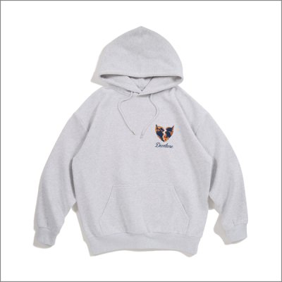 画像2: 【送料無料】Deviluse デビルユース Flame Heart P/Oパーカー ASH