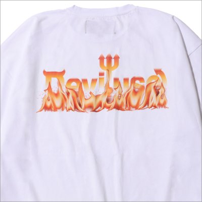 画像4: Deviluse デビルユース Flame Logo Tシャツ WHITE