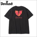 Deviluse デビルユース Flame Heart Tシャツ BLACK