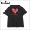 画像1: Deviluse デビルユース Flame Heart Tシャツ BLACK (1)