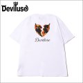 Deviluse デビルユース Flame Heart Tシャツ WHITE