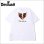 画像1: Deviluse デビルユース Flame Heart Tシャツ WHITE (1)