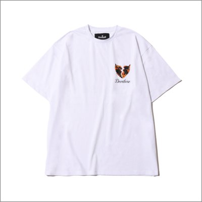 画像2: Deviluse デビルユース Flame Heart Tシャツ WHITE