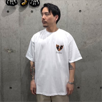 画像3: Deviluse デビルユース Flame Heart Tシャツ WHITE