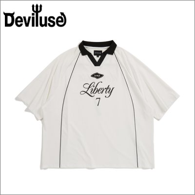 画像1: 【送料無料】Deviluse デビルユース Liberty Game Shirts WHITE