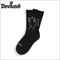 Deviluse デビルユース She Devil Socks BLACK/WHITE