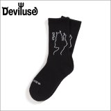 Deviluse デビルユース She Devil Socks BLACK/WHITE