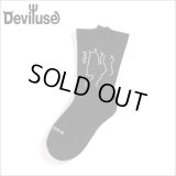 Deviluse デビルユース She Devil Socks BLACK/WHITE