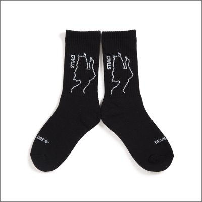 画像2: Deviluse デビルユース She Devil Socks BLACK/WHITE