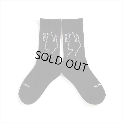 画像2: Deviluse デビルユース She Devil Socks BLACK/WHITE