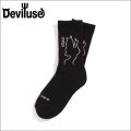 Deviluse デビルユース She Devil Socks BLACK/PINK