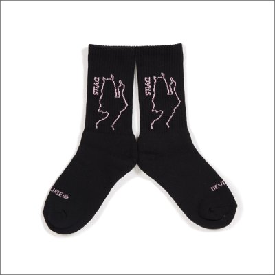 画像2: Deviluse デビルユース She Devil Socks BLACK/PINK