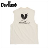 Deviluse デビルユース Heartaches Sleeveless タンクトップ WHITE