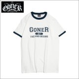 GoneR ゴナー College Ringer Tシャツ NATURAL/DENIM