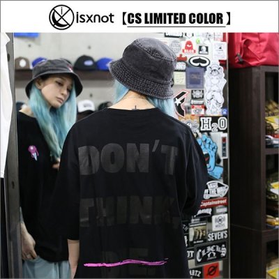 画像1: 【CS限定カラー】isxnot イズノット ALIVE Tシャツ BLACK/BLACK