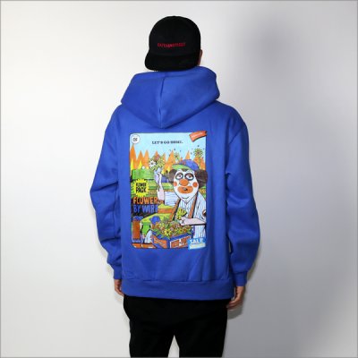 画像3: 【送料無料】Koner Gallery コーナーギャラリー TM PAINT -Flower seller in NY- P/Oパーカー BLUE