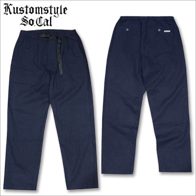 画像1: 【送料無料】KustomStyle カスタムスタイル CLASSIC WHEELS クライミングパンツ NAVY