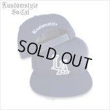 KustomStyle カスタムスタイル LA-BANDANA スナップバックCAP NAVY