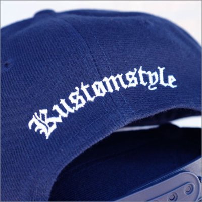 画像3: KustomStyle カスタムスタイル LA-BANDANA スナップバックCAP NAVY