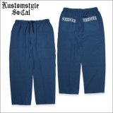 【送料無料】KustomStyle カスタムスタイル FACECARD パンツ BLUE