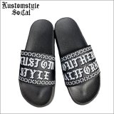 KustomStyle カスタムスタイル ROOTED IN THE STREETS サンダル BLACK