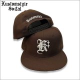 KustomStyle カスタムスタイル K DIA スナップバックCAP BROWN