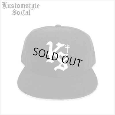 画像1: KustomStyle カスタムスタイル LOCK CITY スナップバックCAP BLACK