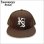 画像1: KustomStyle カスタムスタイル LOCK CITY スナップバックCAP DARK BROWN (1)