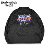 【送料無料】KustomStyle カスタムスタイル GOOD FOR LIFE コーチJKT BLACK