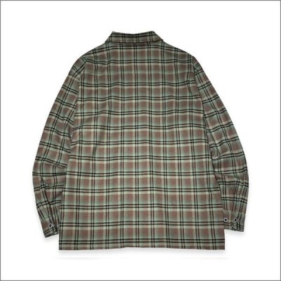 画像2: 【送料無料】KustomStyle カスタムスタイル LA PALMA CHECK FLANNEL L/Sシャツ GREEN/BROWN