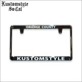 KustomStyle カスタムスタイル ORANGE COUNTY クローム ナンバープレート