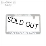 KustomStyle カスタムスタイル ORANGE COUNTY クローム ナンバープレート
