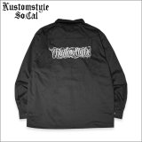 【送料無料】KustomStyle カスタムスタイル FUCKIN' SCRIPT L/S ワークシャツ BLACK