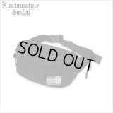 【送料無料】KustomStyle カスタムスタイル BANDANA ウエストバッグ BLACK/BLACK